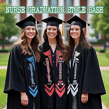 Amazon.com: Nursing Graduation Stole Class of 2025 RN